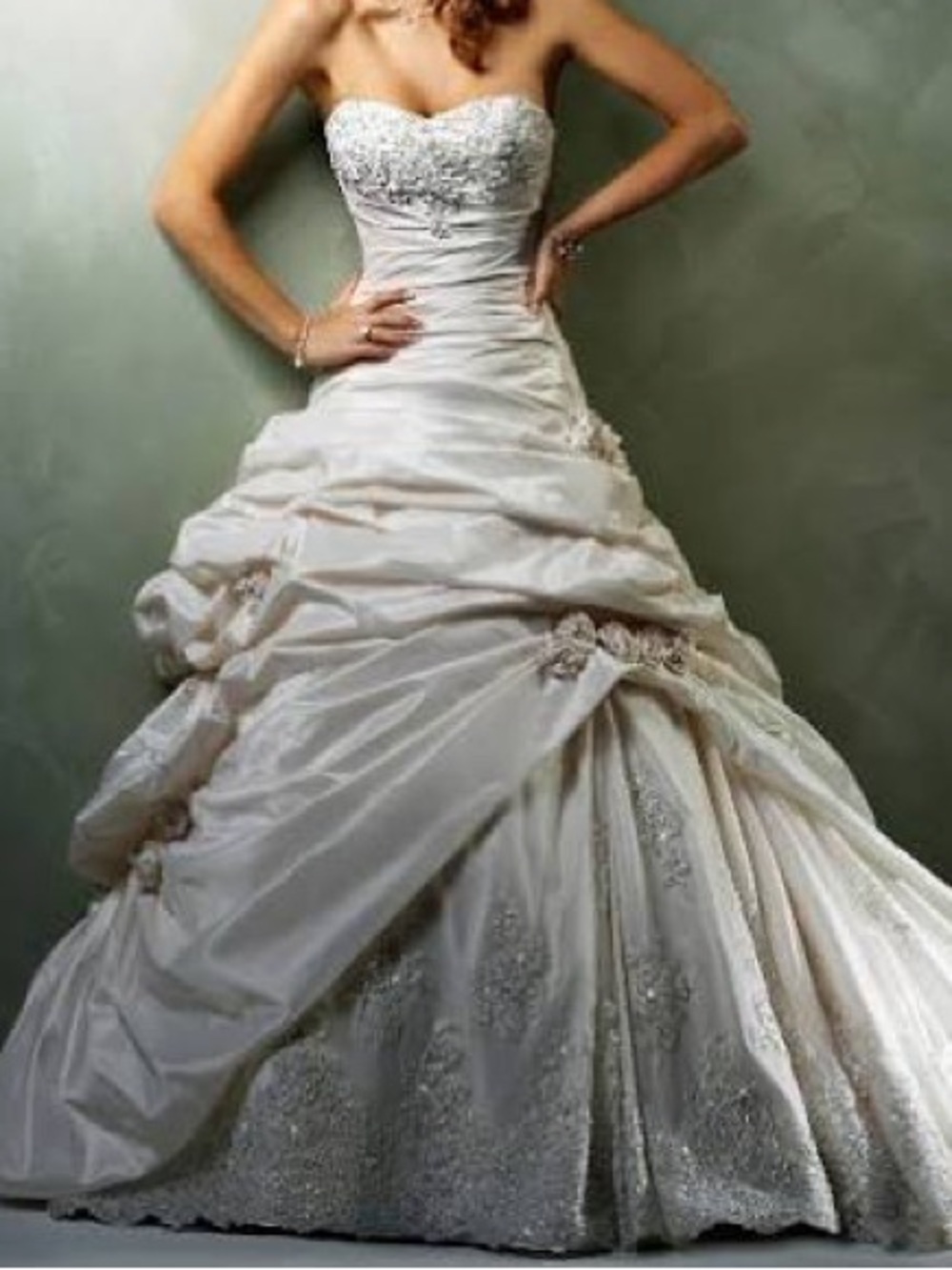 Maggie Sottero Sable Wedding Gown with Veil